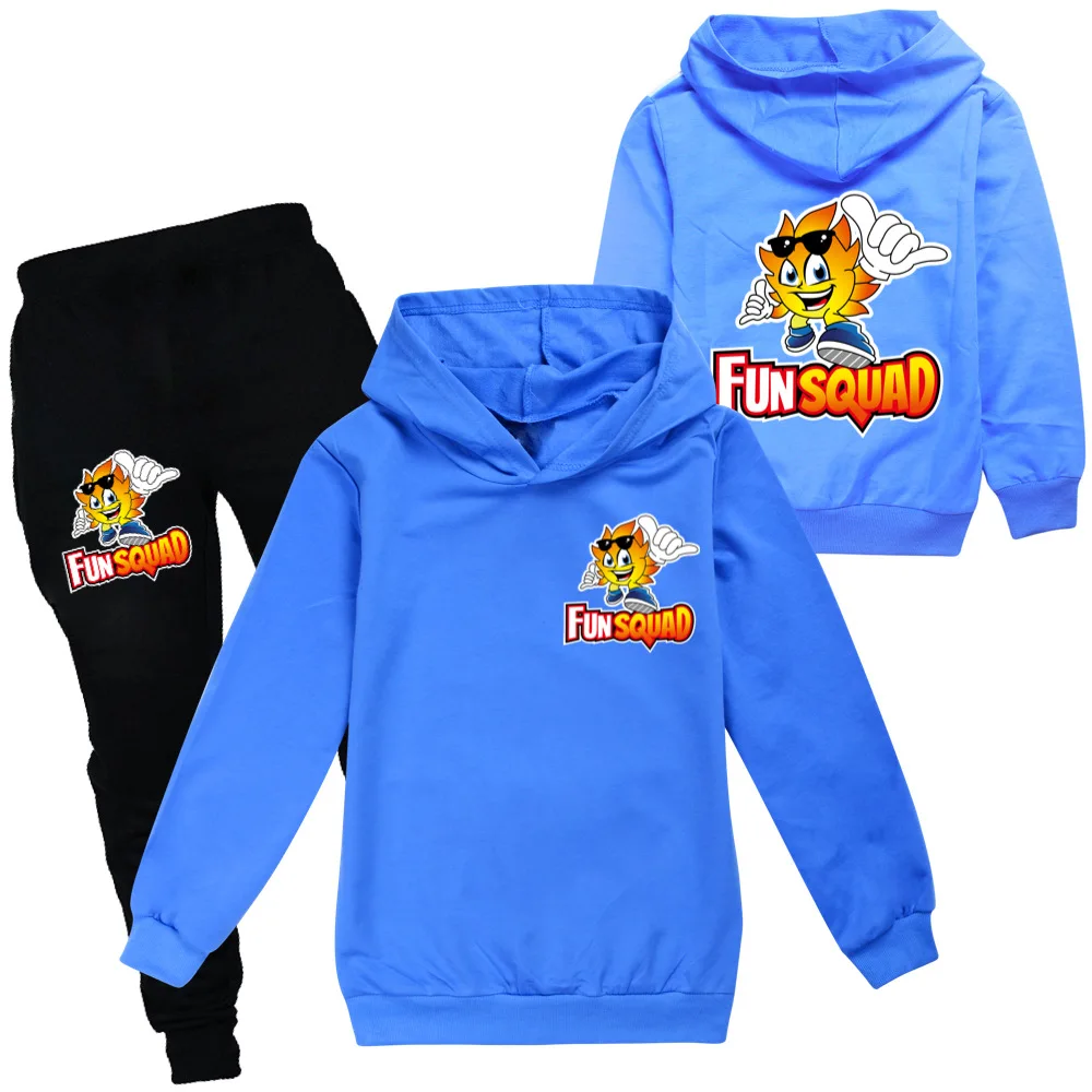 

Gaming Fun Squad Girls Boys Clothing Sets Children Fashion Tracksuit Hoodies Pant Set Kids Clothing Spring Autumn Sports Suit