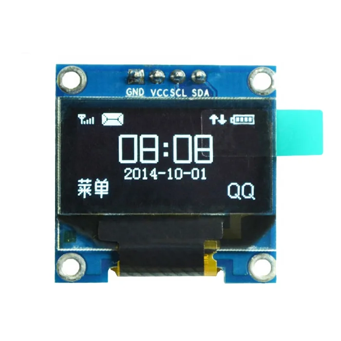 

0.96 inch 12864 white oled display module 4pin with SSD1306 controller chip IIC I2C communication