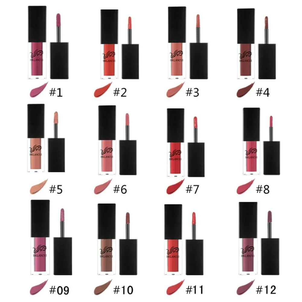 Помада Make Up12 цветов Женская увлажняющая матовая губная помада туманная