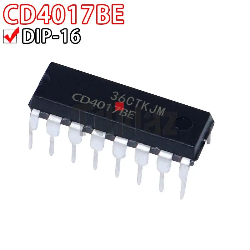 10 шт. CD4017BE DIP16 CD4017 DIP CD4017B DIP-16 HEF4017BP TC4017BP CD4017CN HD14017BP