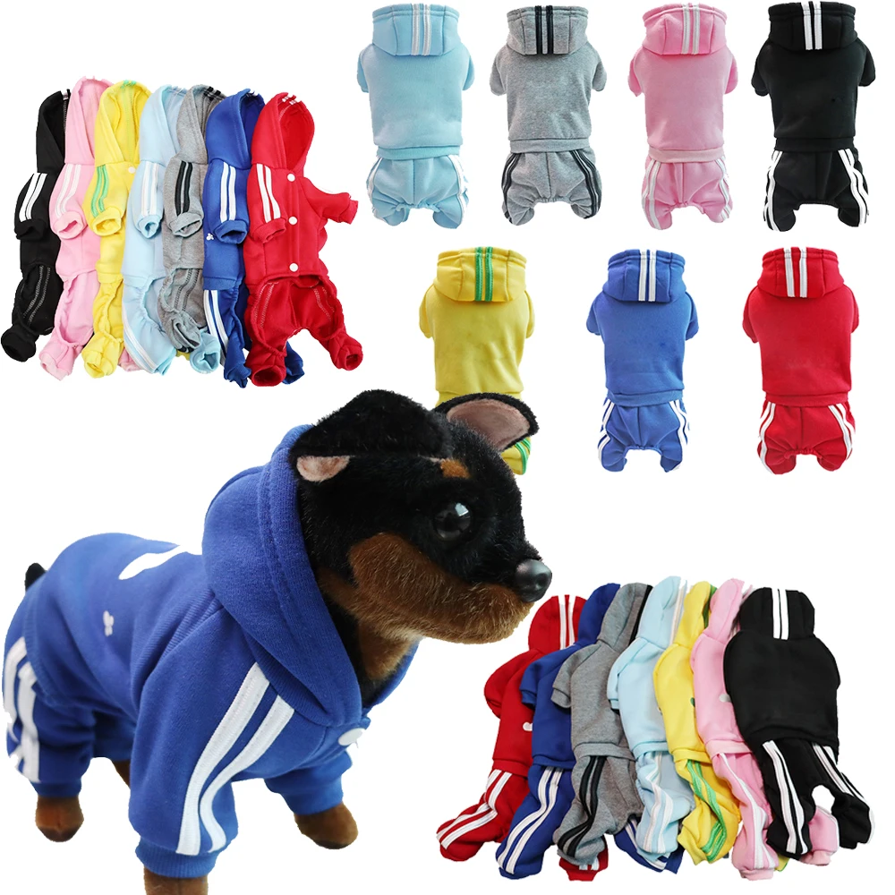 

Cheap Winter Warm Dog Clothes Costume Hoodies Jumpsuit Chihuahua Puppy Clothing for Small Medium Dogs Bulldog Outfit Adidog Pug