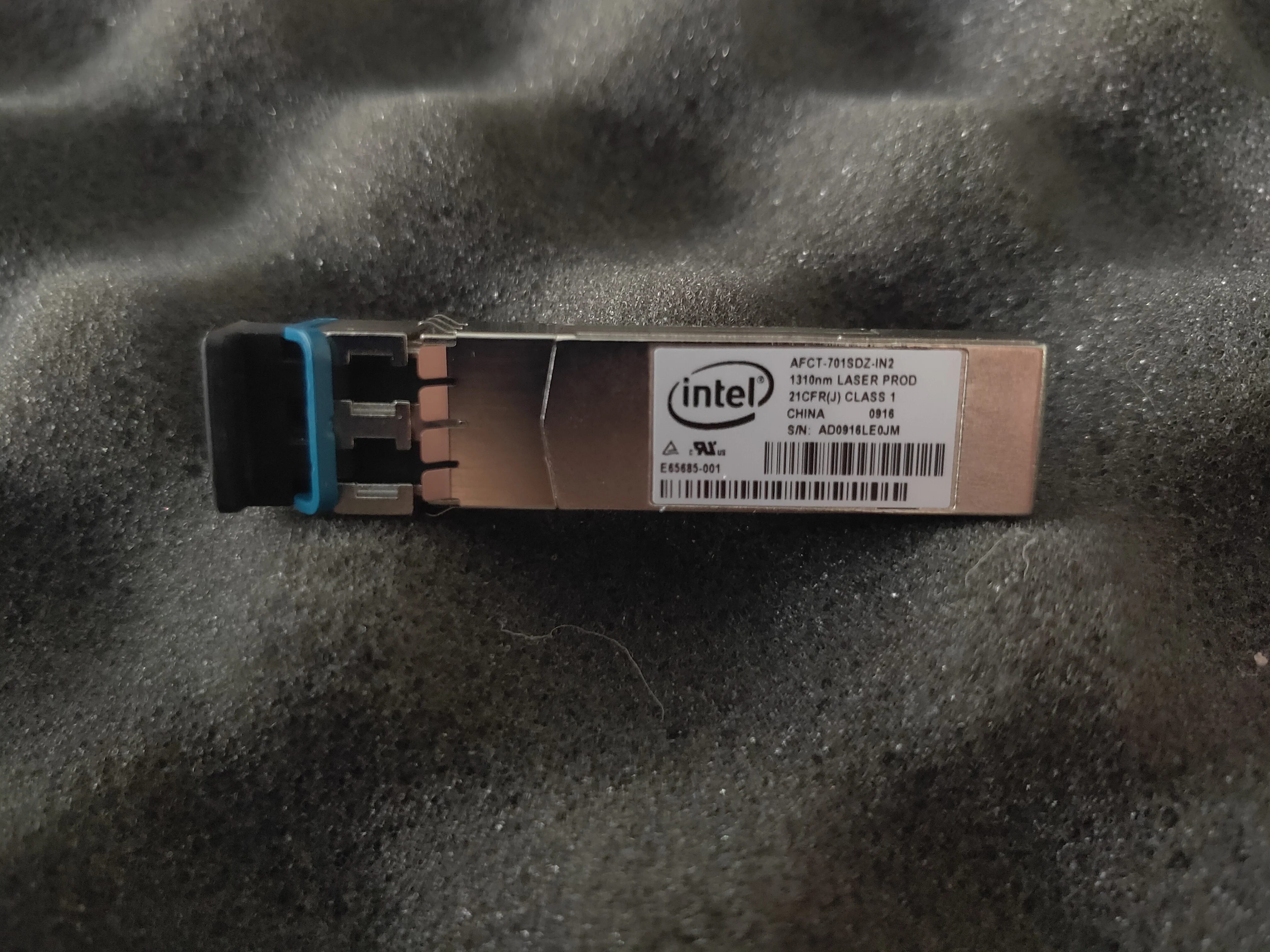 10G 10KM Optical Switch Intel AFCT-701SDZ-IN2/E65685-001 10G 10KM 1310 NM LR SFP+/Single-mode optical transceiver/intel 10g 10km