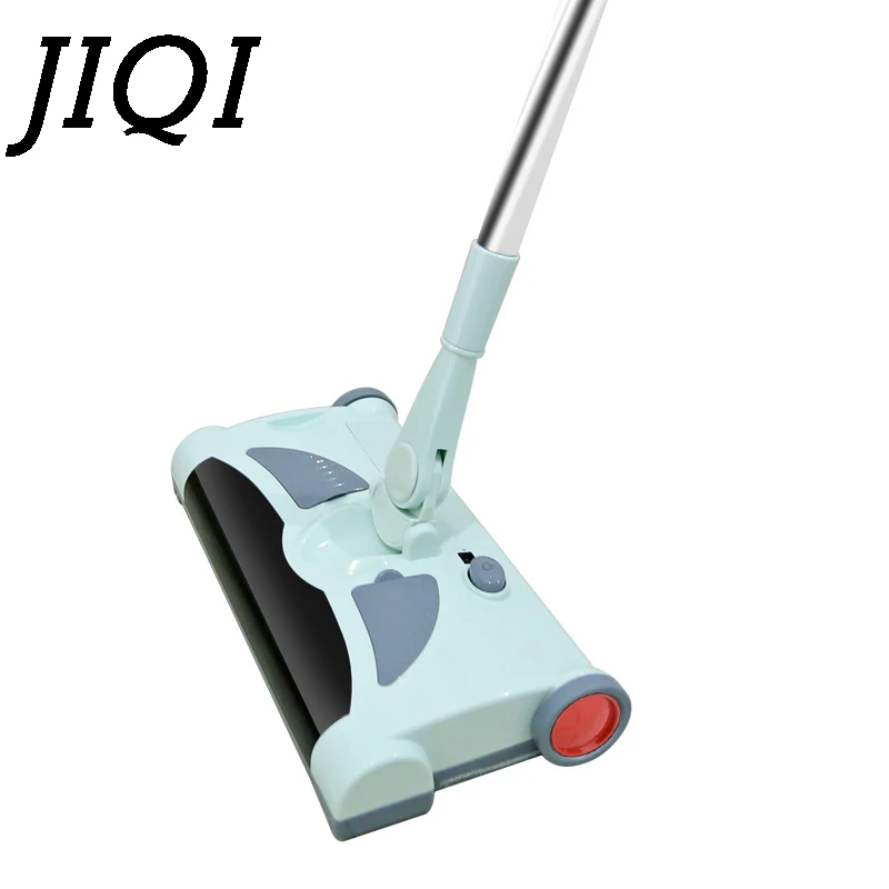 

JIQI Wireless Rechargeable Electric Cordless Stick Cleaner Hand-push Mopping Sweeper Aspirator Drag Broom Dust Collector EU US
