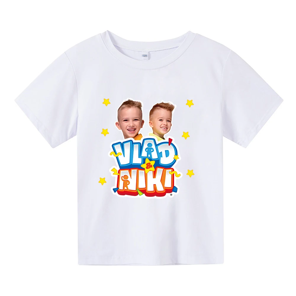 Vlad Niki Shirts for Teenage Kids 100% Cotton Infant Boy Clothes Princess T Shirt Children Tops Girls Younth Clothing 10 12 Tees