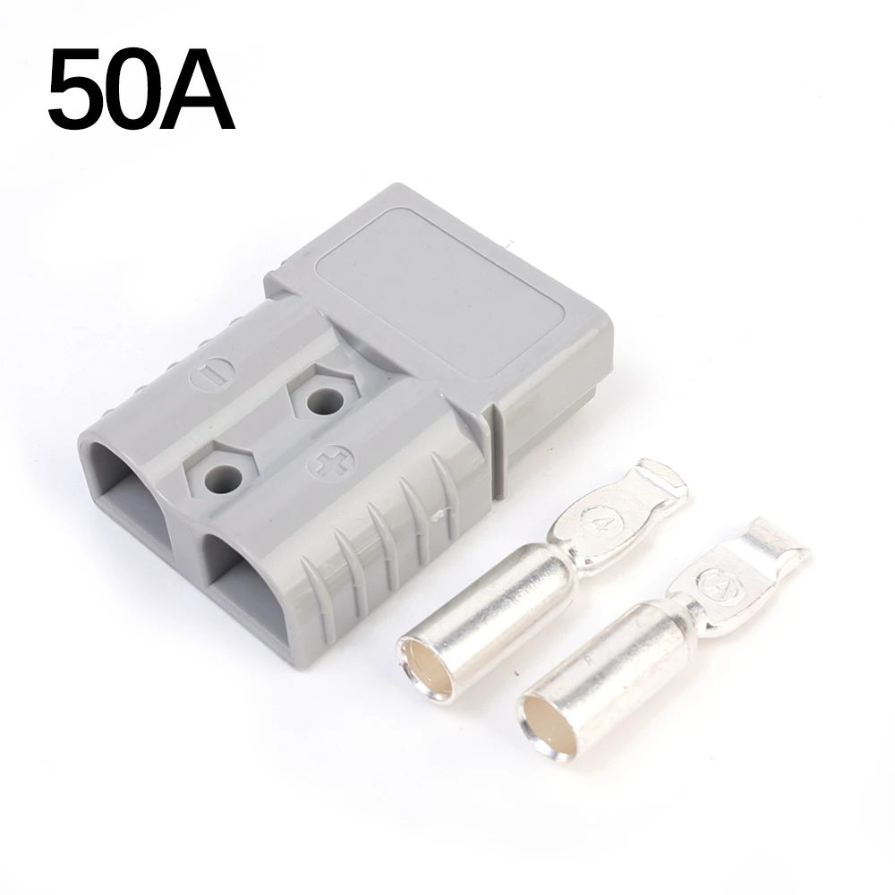 Высокоточный 2-контактный разъем питания 50A 120A с 8/6/4/2/0 AWG супермягкий силиконовый кабель вилка для зарядки аккумулятора вилочного погрузчика