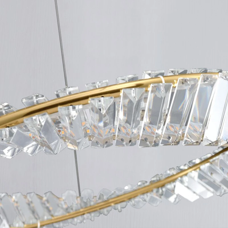 Современная роскошная хрустальная люстра зеркальная Люстра для гостиной