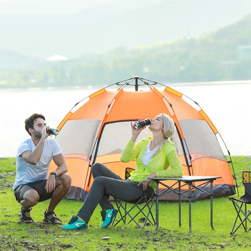 Палатка для рыбалки на 5 человек самораскладывающаяся шестигранная