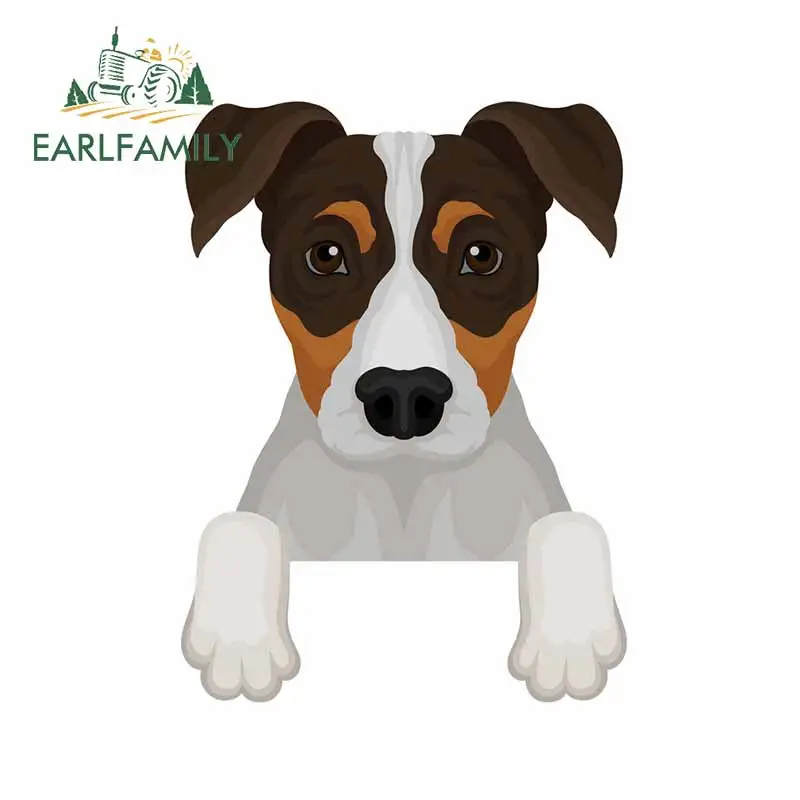 EARLFAMILY 13 см x 9 7 для Джека Расселла терьера фотообои и наклейки сделай сам модная