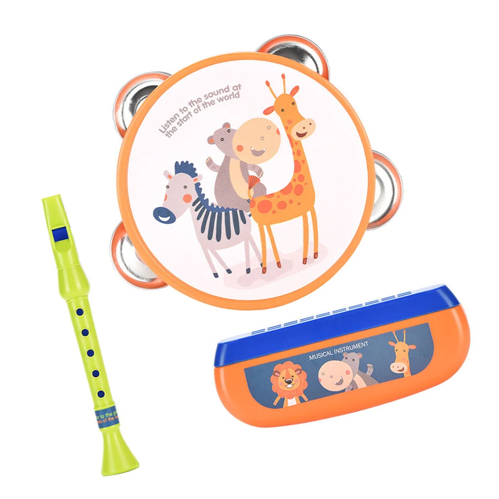 

Toys Infants Musical Set Harmonica Clarinet Hand Drum Instrument Children Plaything Educational Instruments Parent-child