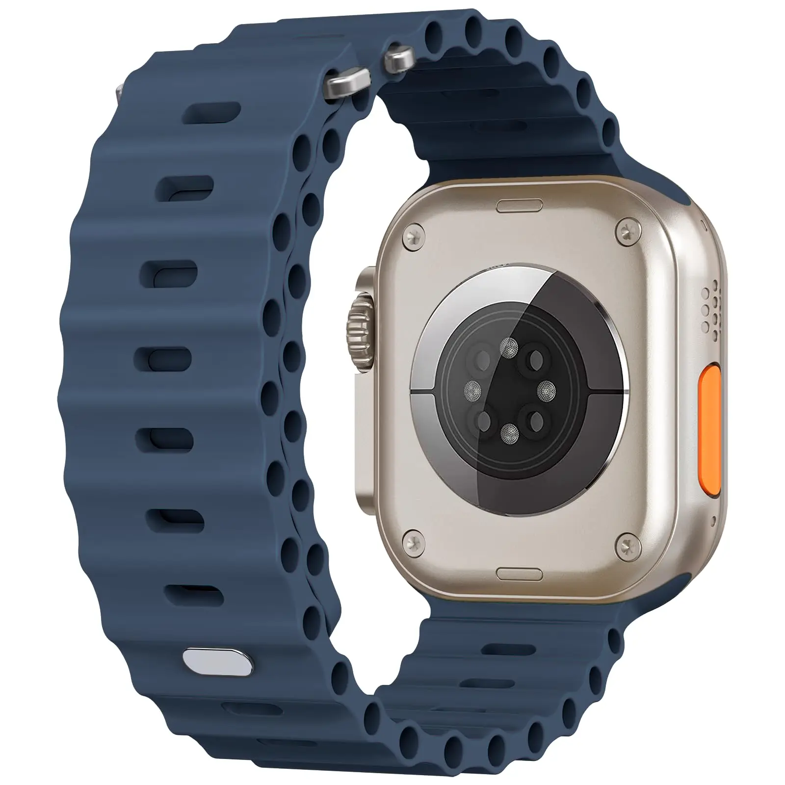 Силиконовый ремешок Ocean Band для Apple Watch 44 мм 49 45 41 40 38 42 спортивный браслет iWatch Series ultra