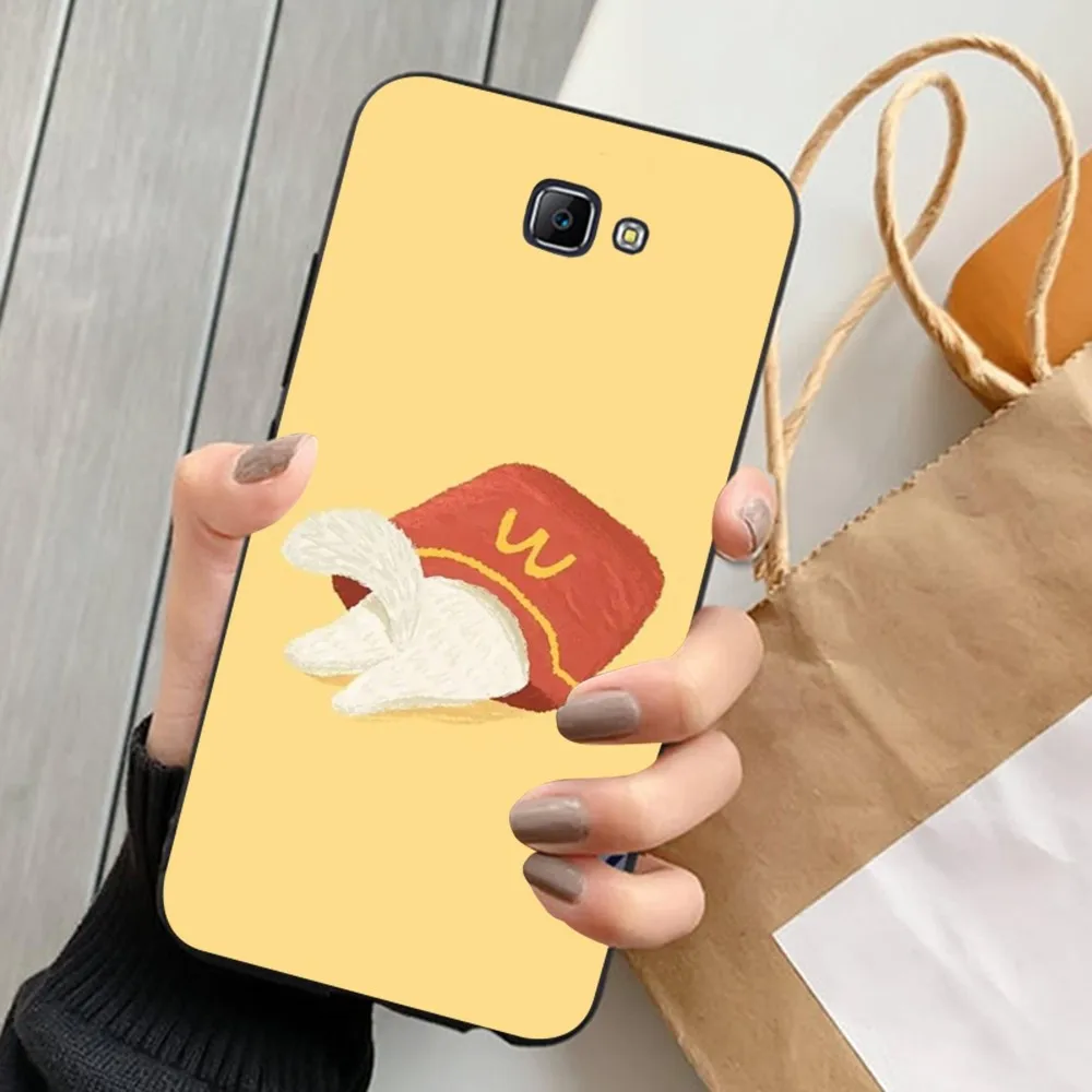 Hamburger Cute Animal Phone Case For Samsung J 7 plus 7core J7 neo J6 prime J4 J5 Mobile Cover