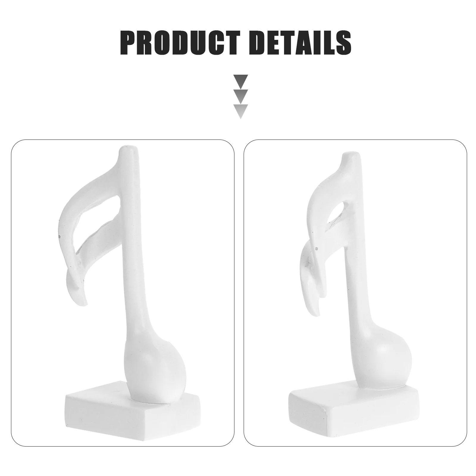 3 шт. украшения с музыкальной нотой домашний декор настольная скульптура