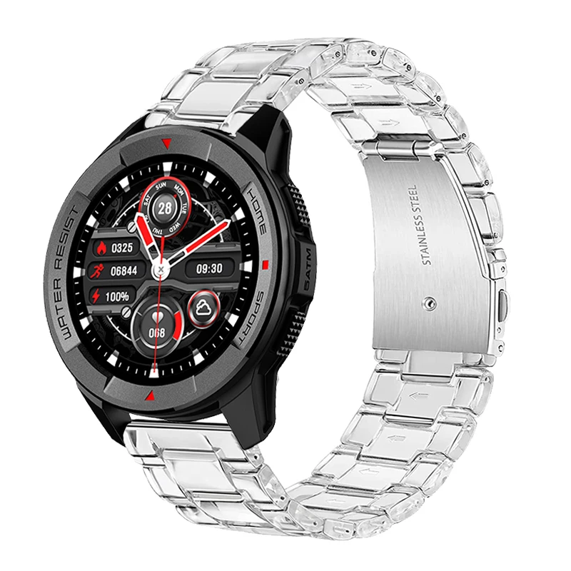 

Ремешок из прозрачной смолы для смарт-часов Mibro X1 A1, 20 мм, 22 мм