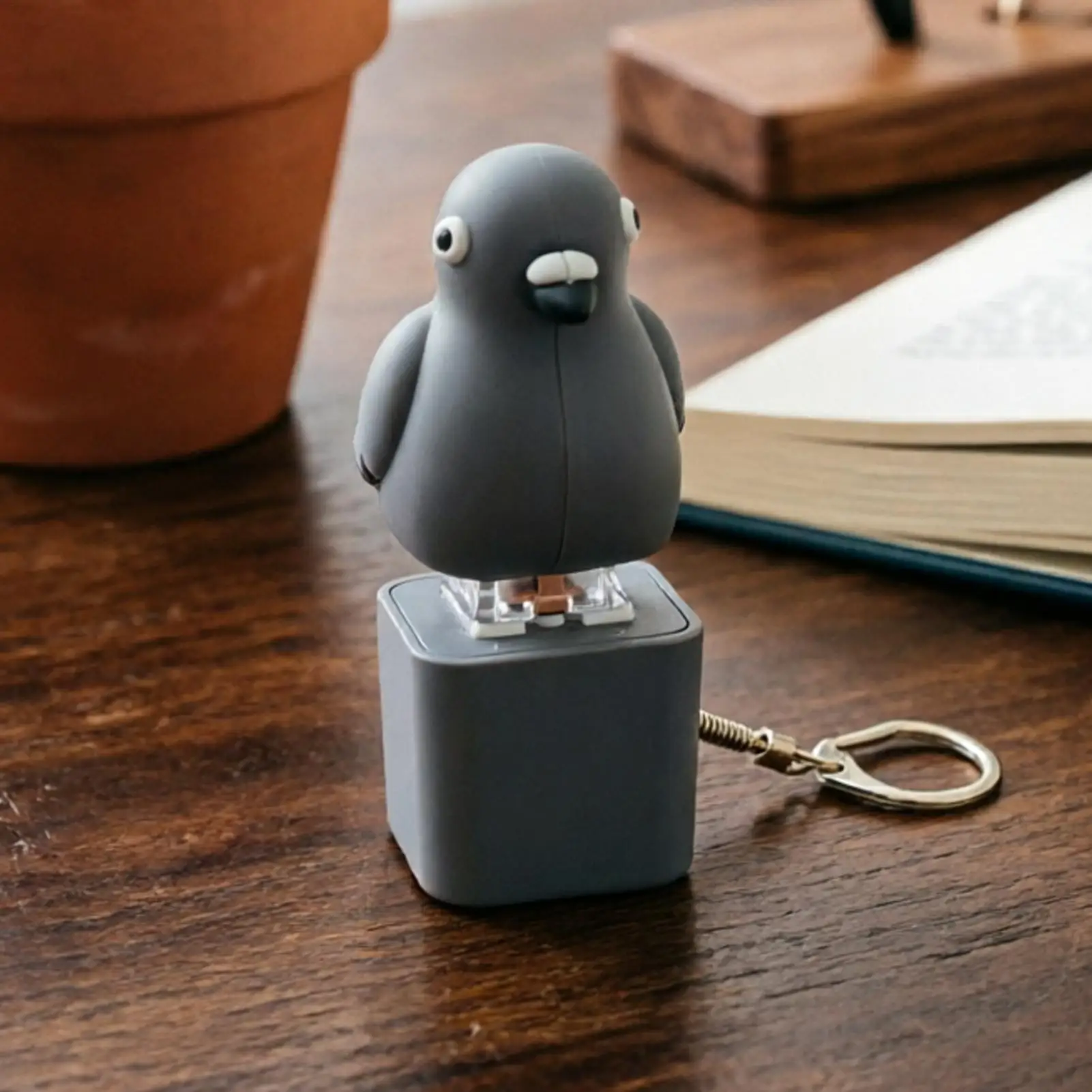 Фото Брелок-антистресс Clicker Fidget Fun Animal со светодиодной подсветкой и звуком, брелок-клавиатура для школы, совещаний, дома, класса, работы №4