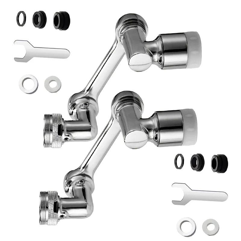 

2 шт., универсальный поворотный аэратор на 1080 ° для ванной комнаты