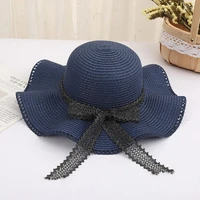 fashion accessory women sun hat wide brim sunscreen washable regular fit friendly to skin beach hat for summer
