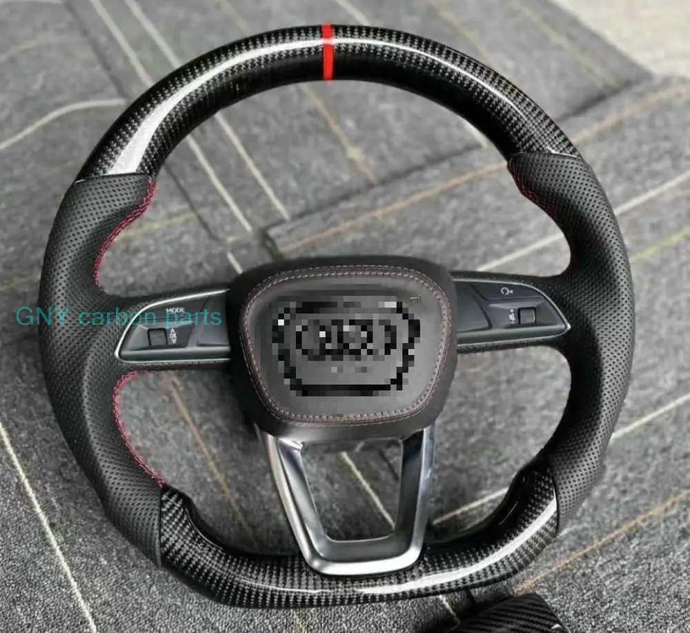 Руль из углеродного волокна под заказ для Audi A4 A5 Q3 Q5 Q5L Q7 Q8 2018 +