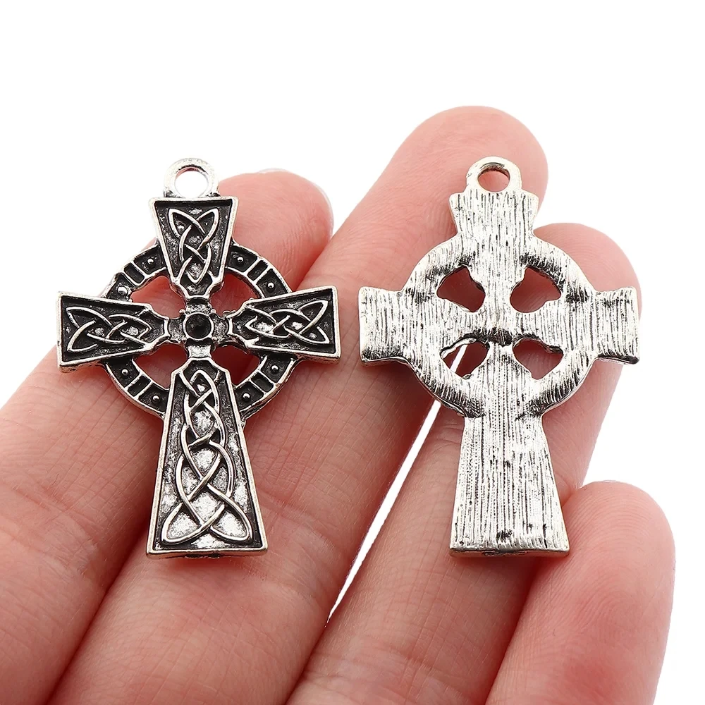 20 Серебряных больших готических узлов кельтский крест религиозные подвески