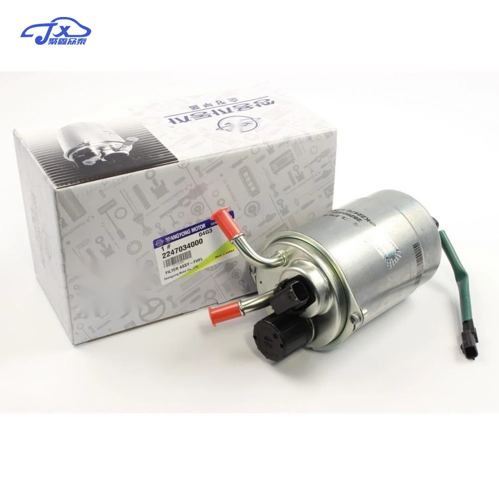 

Новый оригинальный Топливный фильтр OEM 2247034001 2247034000 для 2014 Ssangyong Actyon Rexton W + D20 Stavic 2,0 T Korando C Туризм