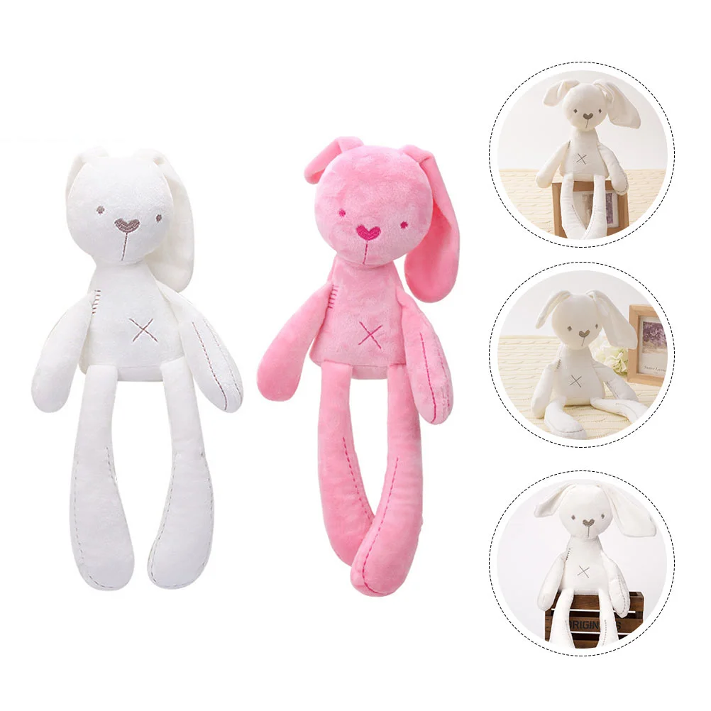 

2pcs Plush Soft Adorable Funny Rabbit Plush Toys Stuffed Dolls Stuffed Bunny Dolls