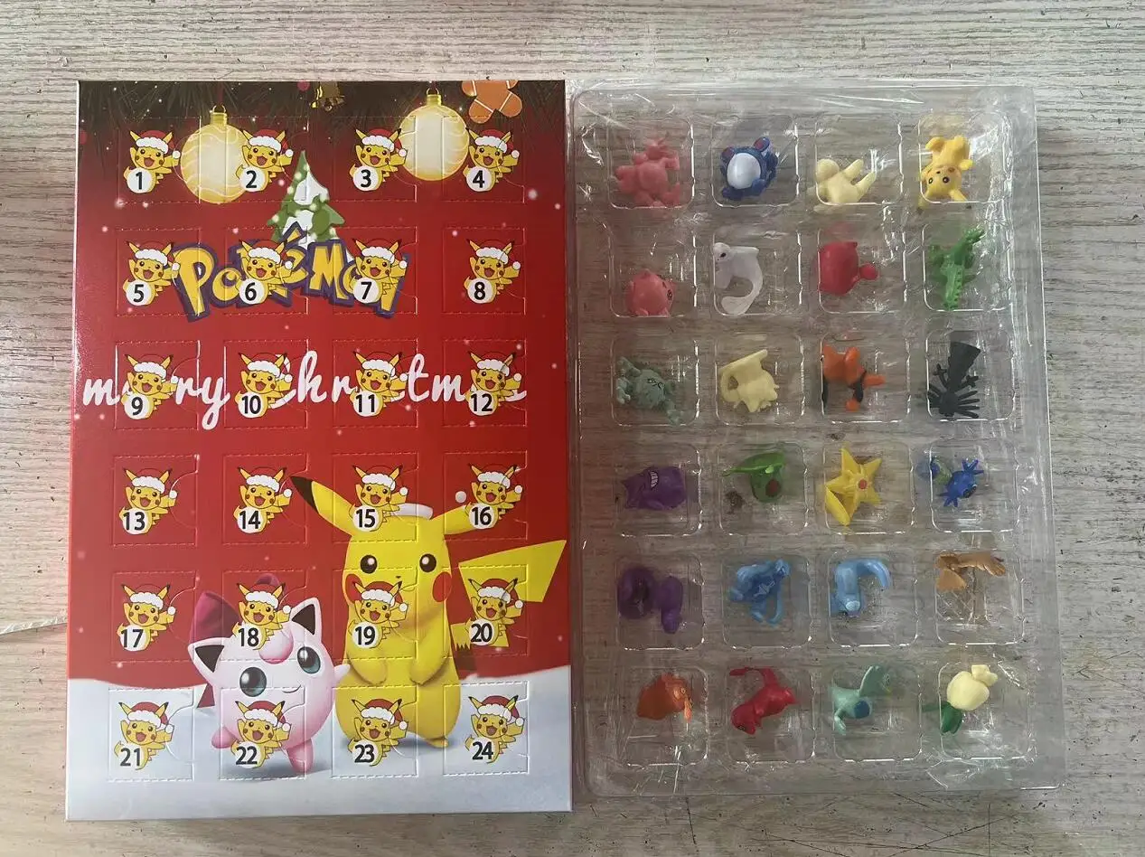 

Lucky Blind Box with 24pcs Random Pokemon Figures Inside Christmas Gift Toys for Children