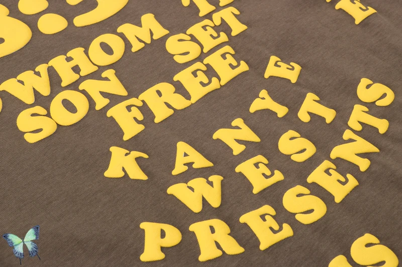 Высококачественная Футболка с принтом большого размера изображением картины KANYE