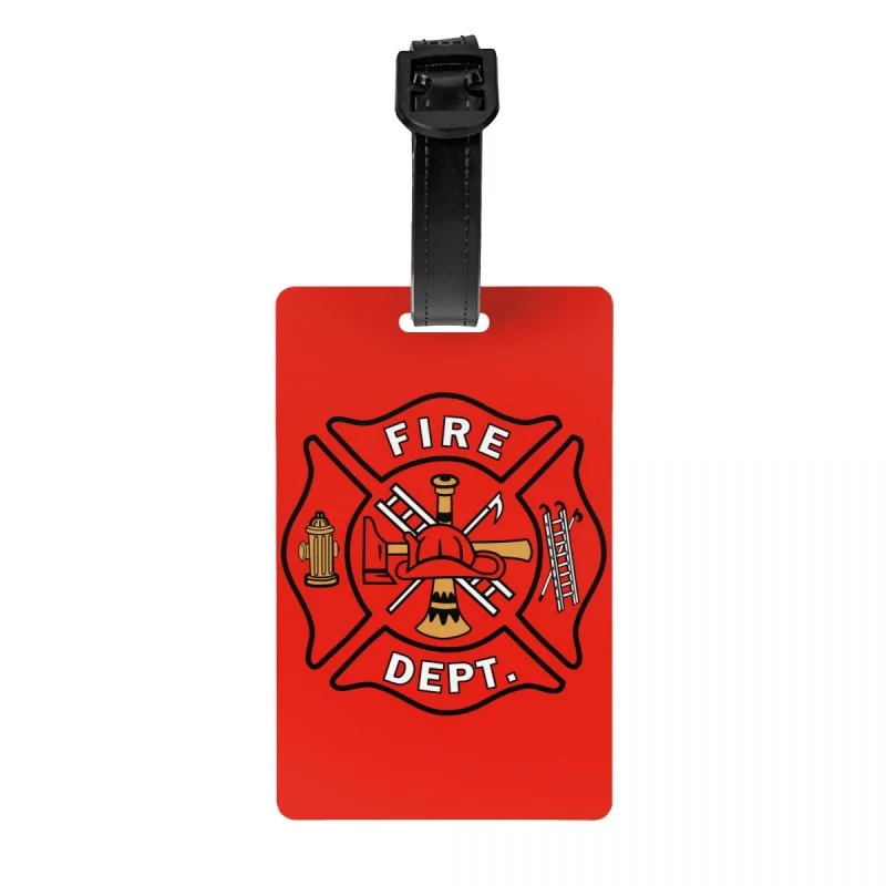 Tag Fireman Fire Rescue Suitcase Baggage Privacy Cover Id Label