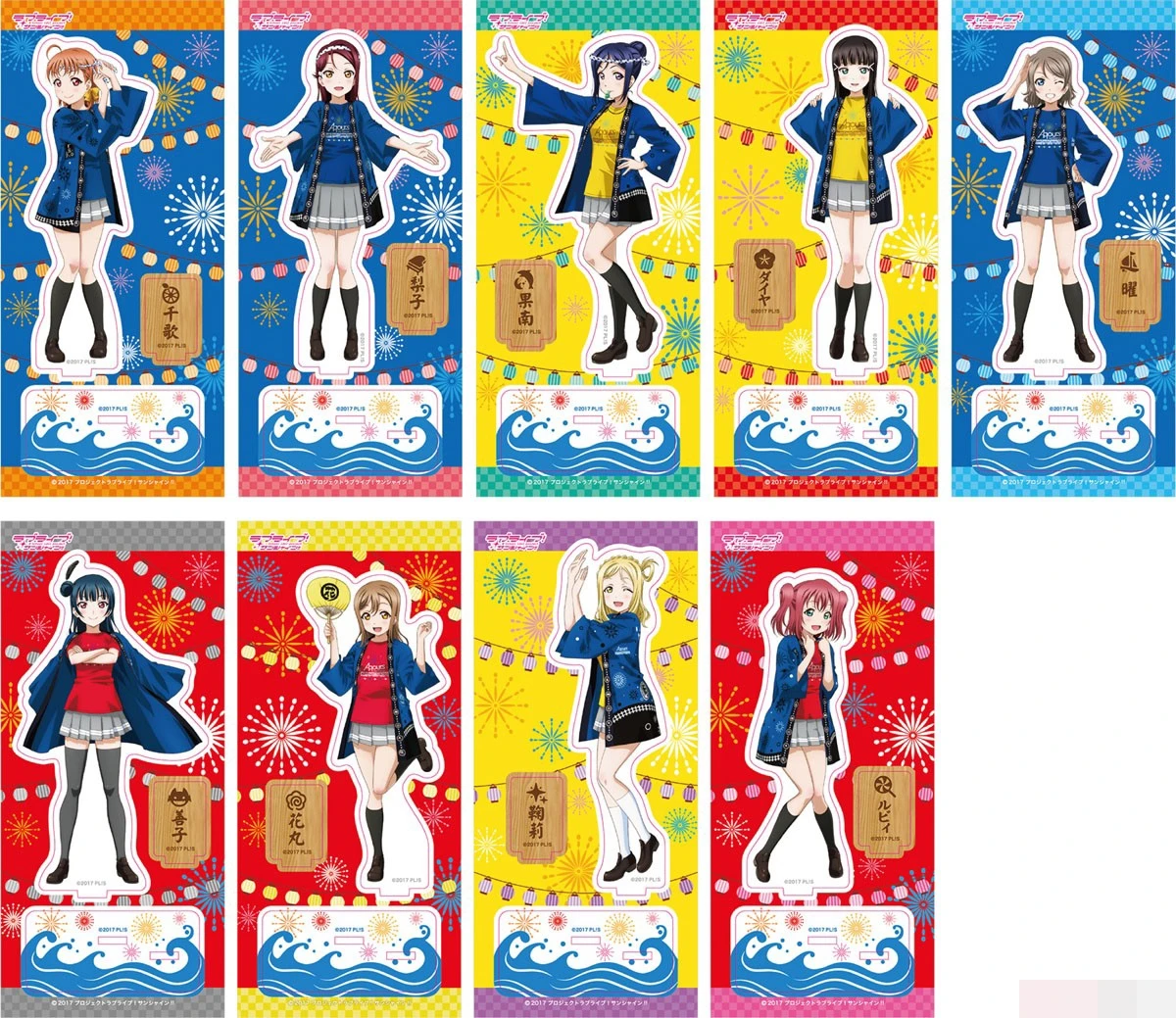 

LoveLive!Sunshine! Sakurauchi Riko Matsuura kanan Ohara Mari Acrylic Figure Stand Figure 3023 Kids Collection Toy