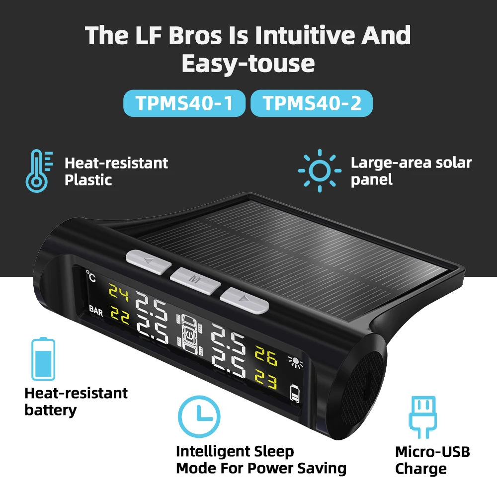 LF Bros датчик давления в шинах TPMS датчики шин манометр для система контроля