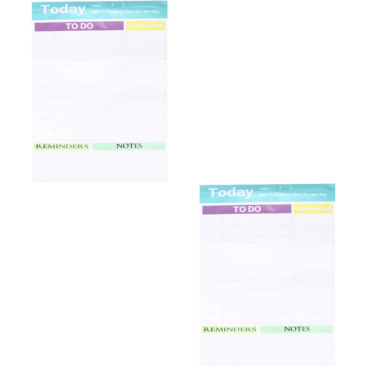 

2 pcs Erasable Note Board Fridge Magnet Planner Tool Magnetic Schedule Board