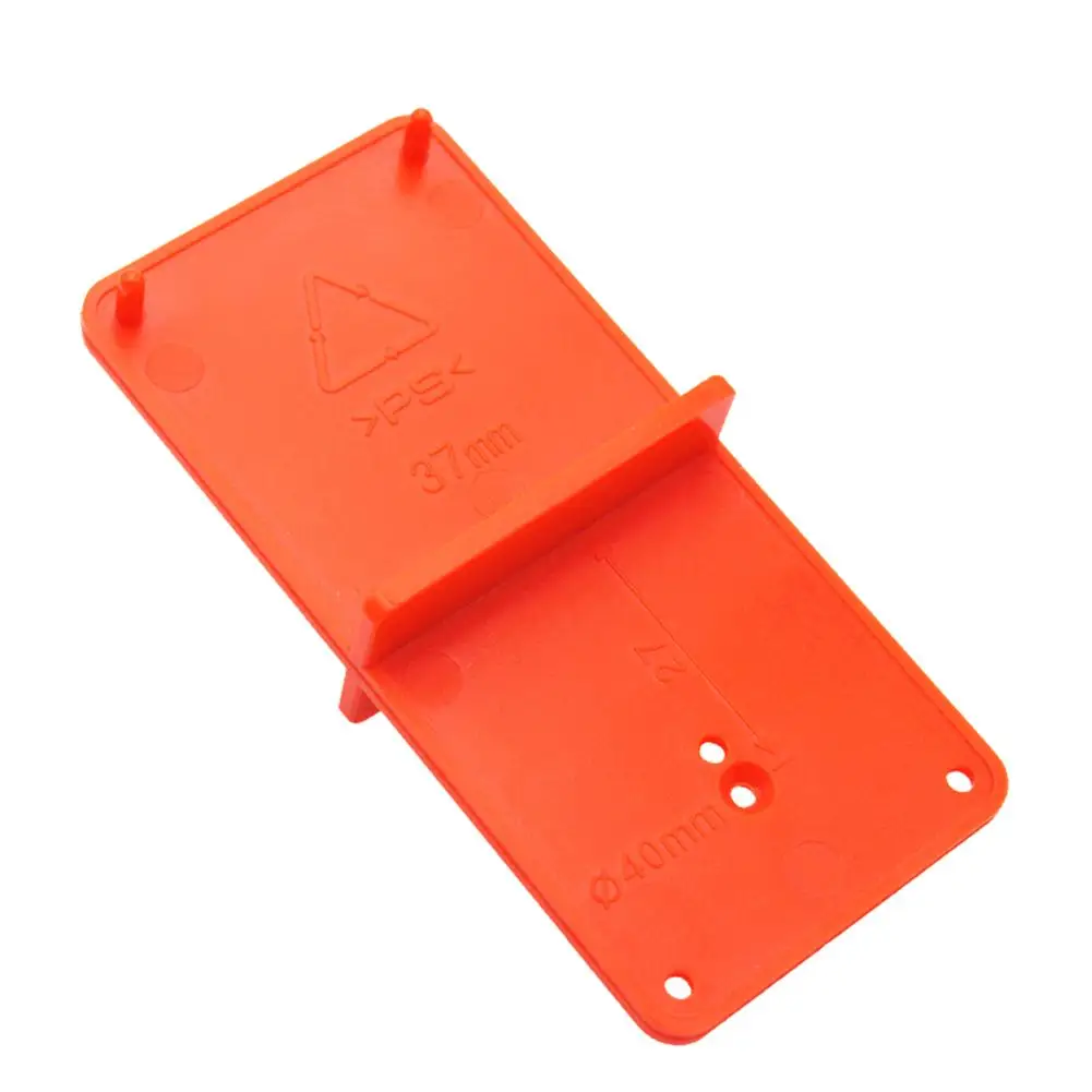 

Cabinet Door Punch Locator Positioning Board 1pcs 85*40*22mm ABS Black Drilling Tool Orange For 35mm/40mm Hinge