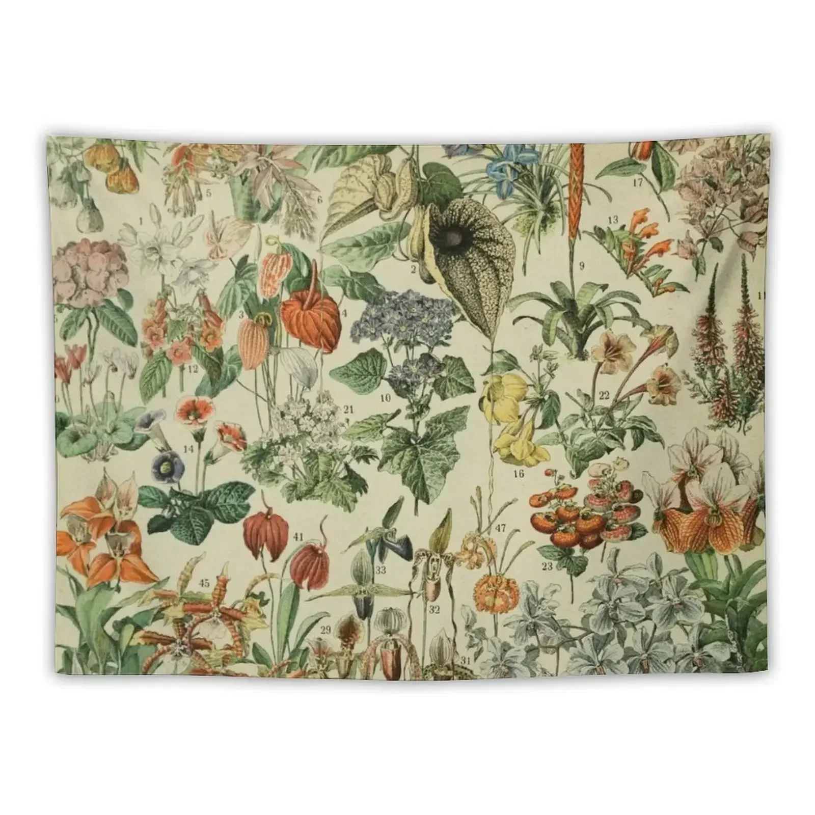 Adolphe Millot Fleurs D гобелен для организации и украшения спальни милый декор