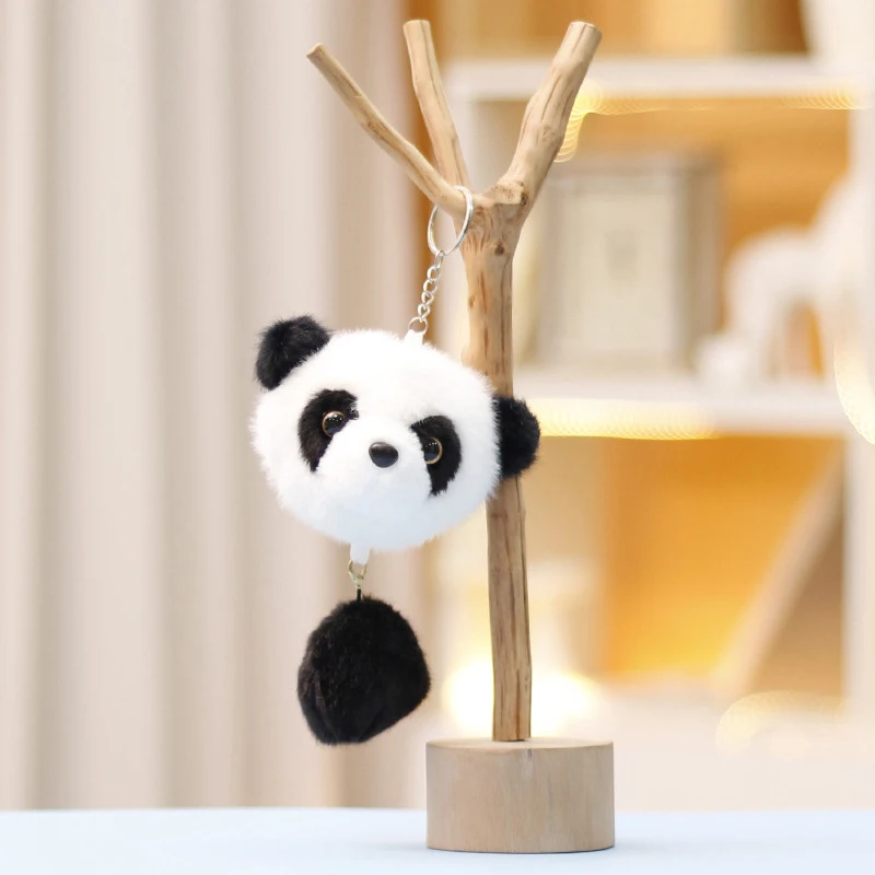Милая панда искусственная Подвеска для сумки милый маленький енот плюшевый