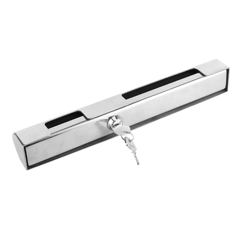 

Industrial Grade Lock for Outboard Engine Motor Lock Marine Engine Stainless Steel Lock with 2 Keys Durable Dropship