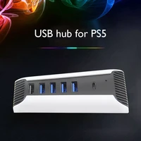 for ps5 usb hub usb 3 0 splitter expander high speed adapter with usb 3 0 2 0 type c 1 to 5 multi ports for ps5 playstation 5