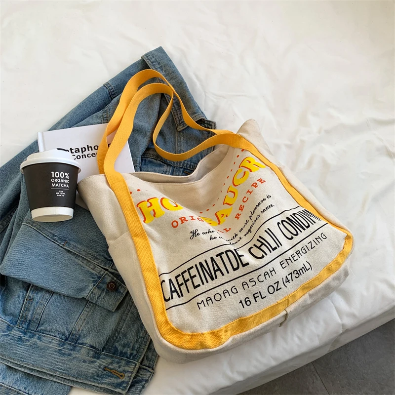

The Tote Bags Women's Bag 2022 Trend Designer Bags Female Imitation Brands Canvas Bag Shopping Bags Big Capacity Bookbags