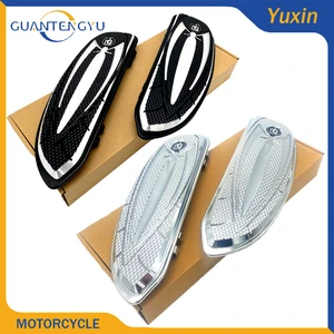 For Harley Touring Road King Electra Glide Softail FLST FLSTF Motorcycle NEW CNC Driver Floorboard Front Footrest Footpegs Pedal