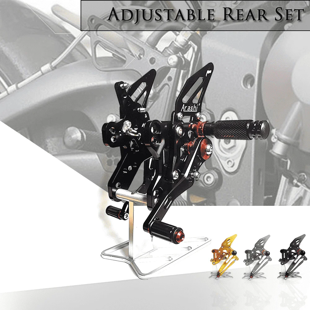 

CNC Aluminum Alloy Motorcycle Footrest Pedal Foot Peg Rearset Rear Set For HONDA CBR650R CB650R CBR650F CB650F