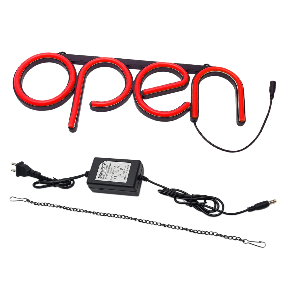 

Window Display Ultra Bright Door Restaurant Open LED Neon Light Sign Store Bar Salon Decorative Easy Install PVC RGB Letter