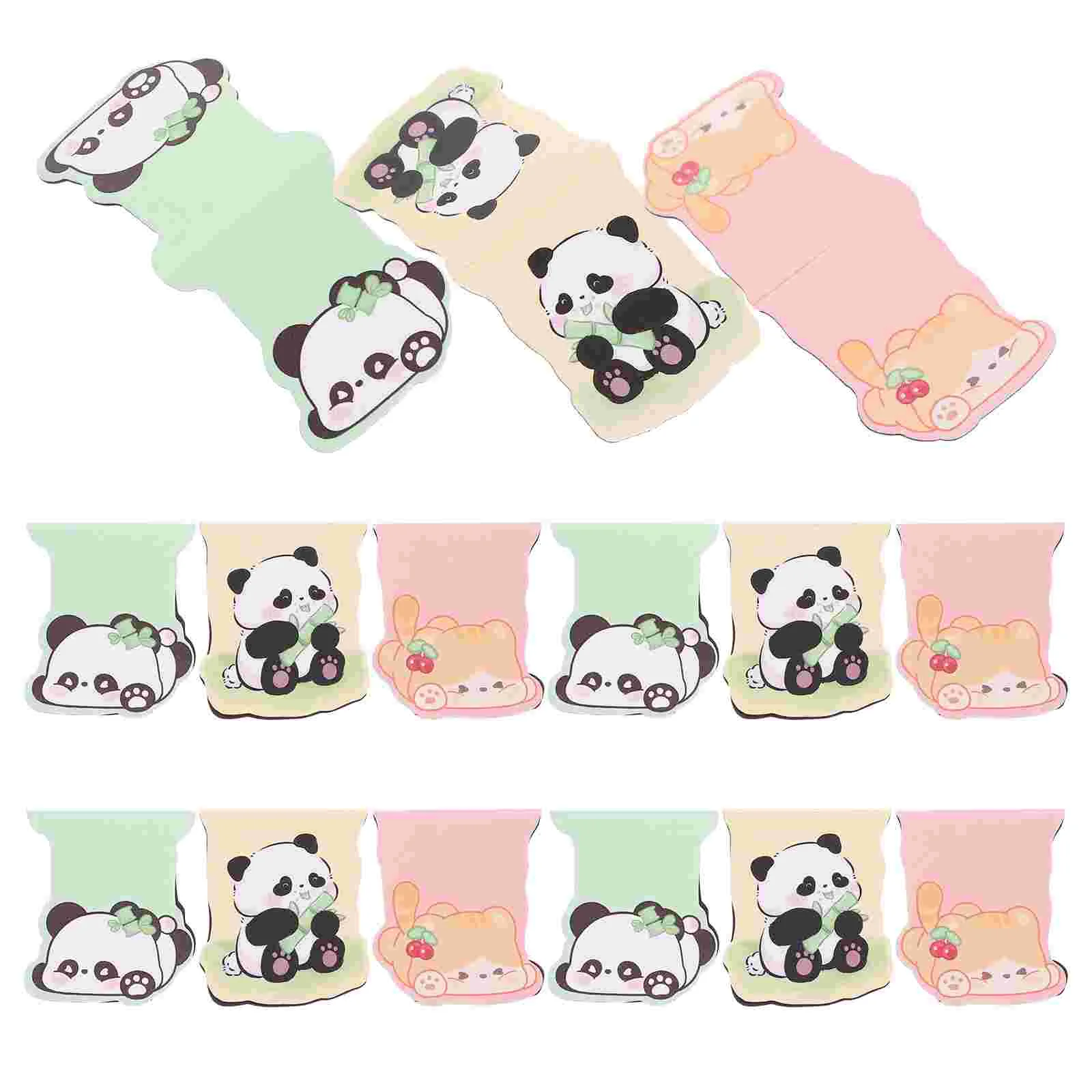

15 Pcs Magnetic Bookmark Bookmarks Reader Markers Reading Panda Page Clips Note Label Student
