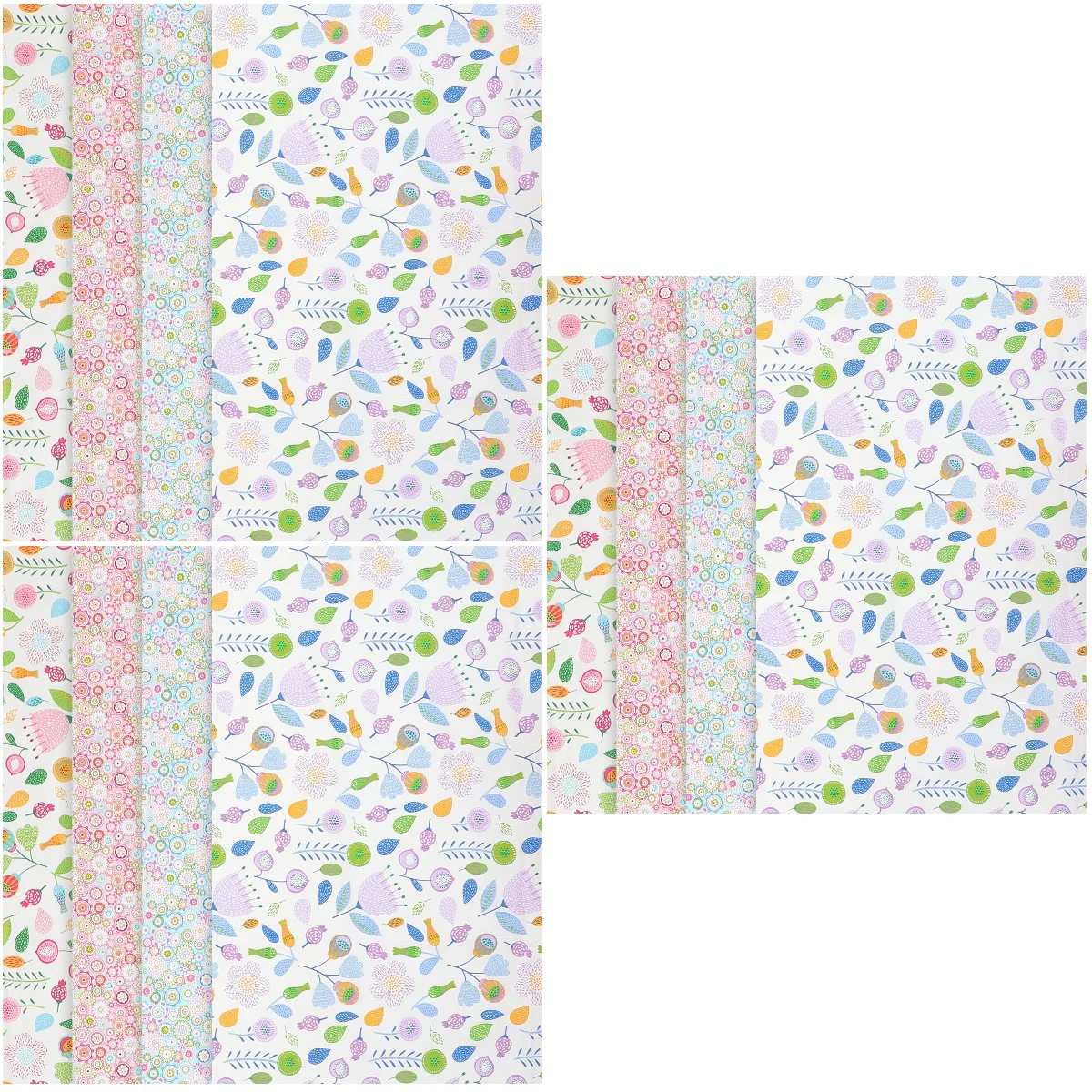 

12 Sheets of Printed Cotton Quilting Fabric Patchwork Fabric Quilt Strips DIY Sewing Fabric