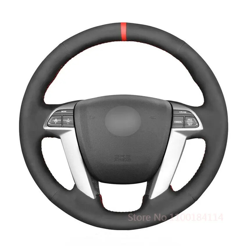 

Нескользящий Прочный ручной работы черный замшевый красный маркер фотография для Honda Accord 8 аксессуары для интерьера