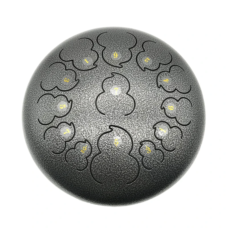 

Musical Scales Percussion Ethereal Drum for Chakra Healing 12 Inch 13 Notes D Tone Tongue Drum