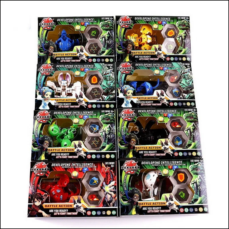 

TAKARA TOMY новый продукт BAKUGANES набор ценностей детские игрушки подарок на день рождения Модель украшения случайный 8 16 карт и магнитная подушка