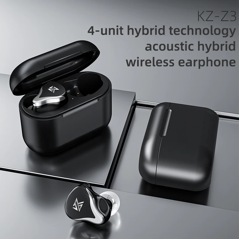 KZ Z3 1BA 1DD TWS BT V5.2 Наушники Гибридные наушники APTX Беспроводная спортивная гарнитура