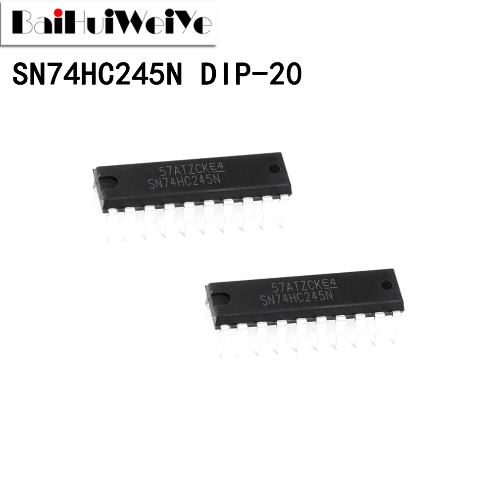Операционный четырехъядерный усилитель SN74HC245N HD74HC245N 74HC245N 74HC245 DIP-20, Новый чипсет хорошего качества, 10 шт.