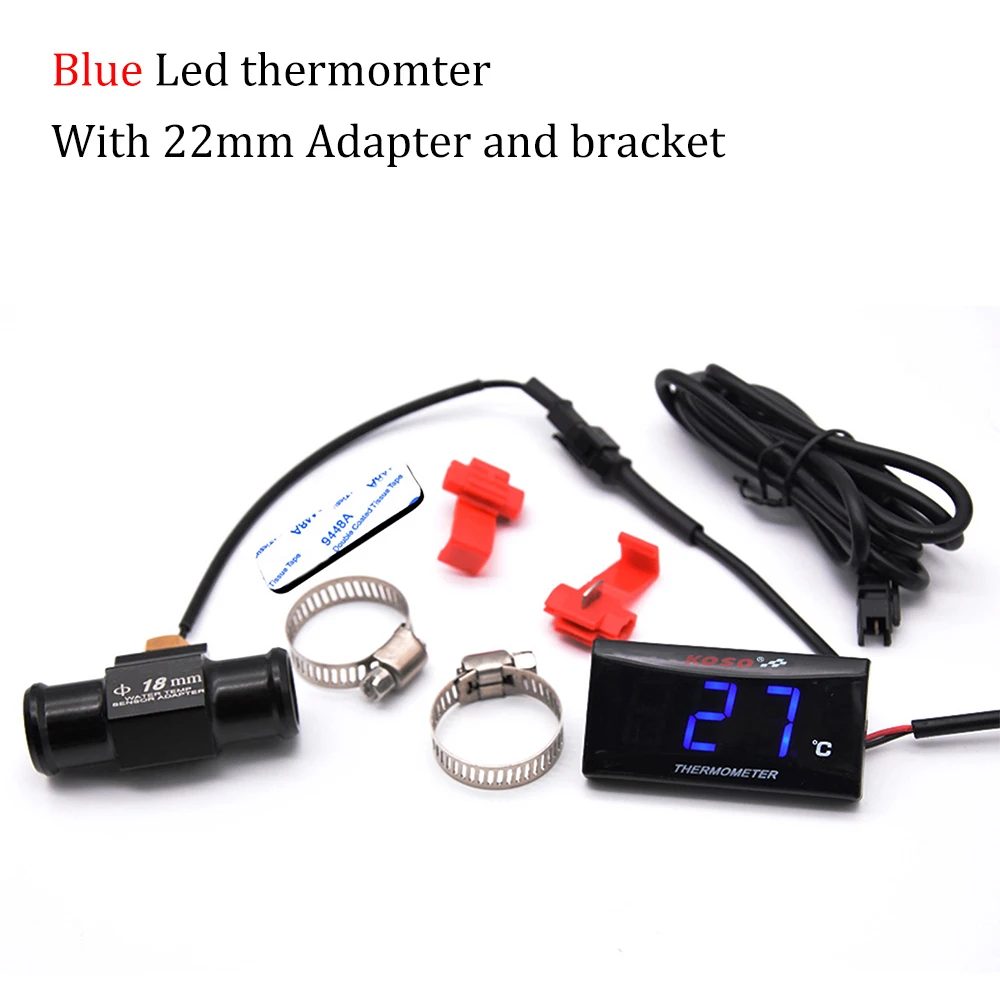 

Датчик температуры воды мотоцикла для Koso, датчик температуры, мини-измеритель температуры для XMAX300 CB400 MT 07 09, датчик скутера, гоночный