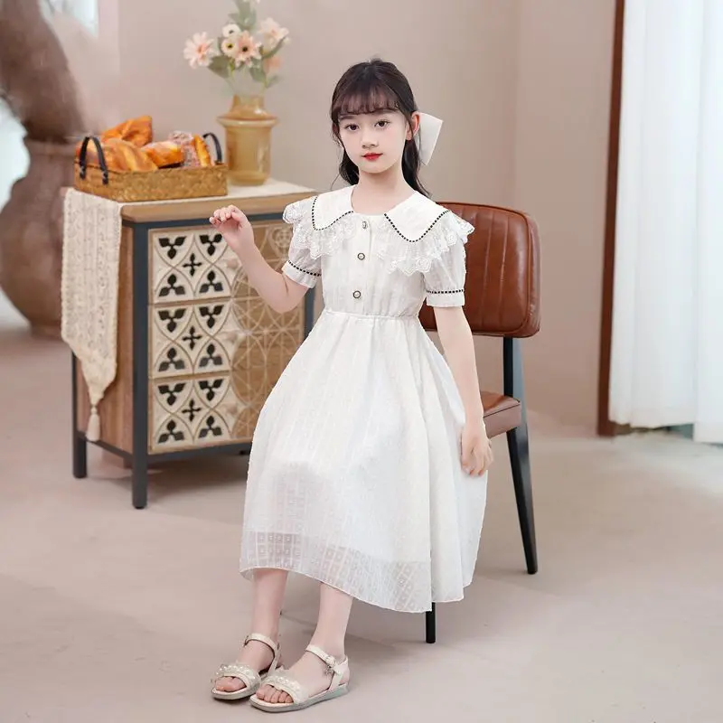 

Girls Dress Summer New Sweet Fashion Princess Dresses Teenager Children Party Baby Girl Clothes Kids 10 To 12 Years Frozen 11 8T