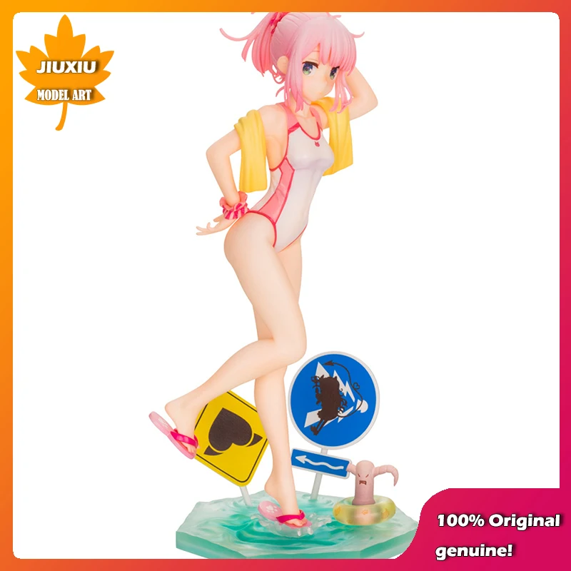 

100% оригинал: Machikado Mazoku Momo Chiyoda купальник 22 см ПВХ фигура аниме Модели игрушки Фигурки коллекционные куклы подарок