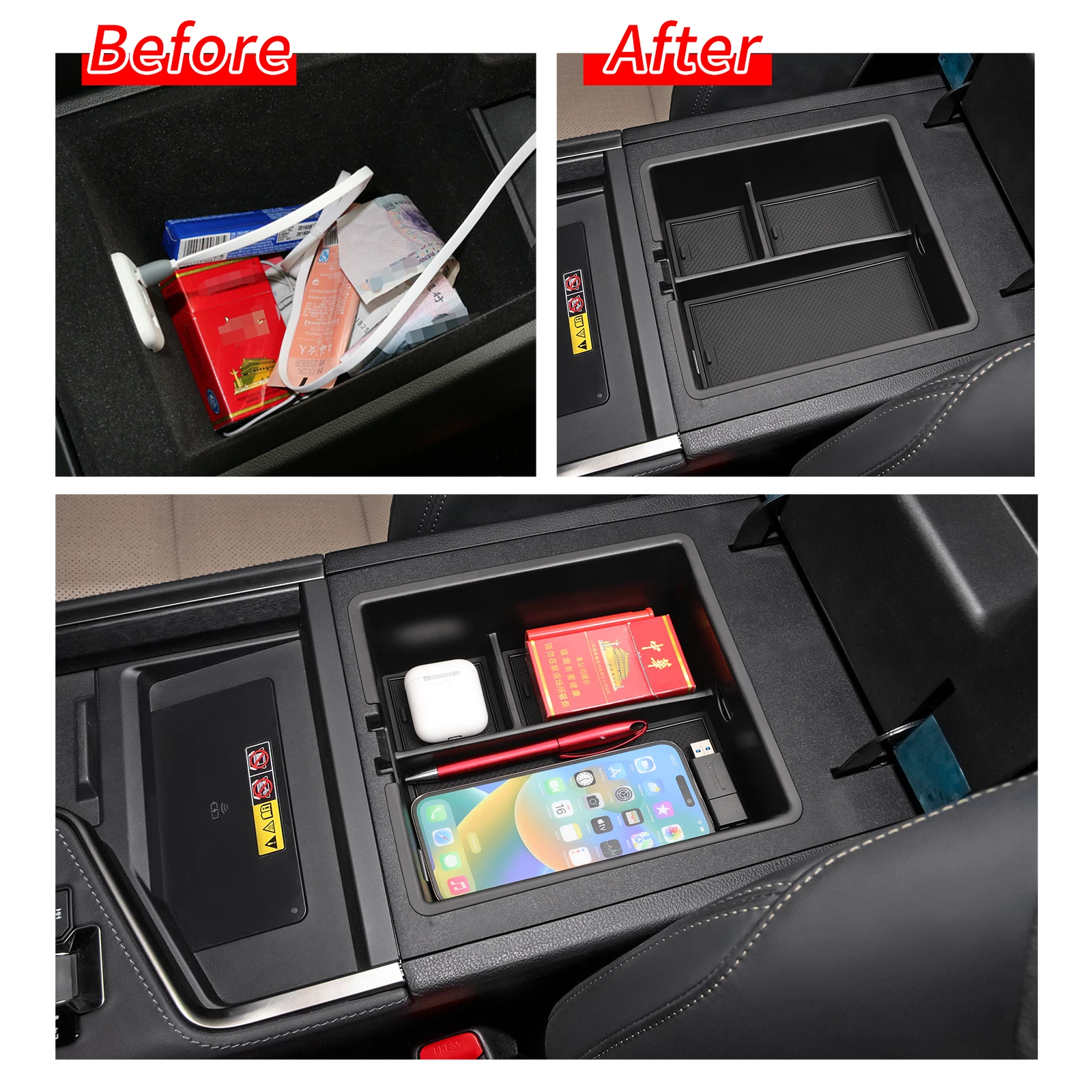 Подлокотник для хранения центральной консоли лоток Lexus GX 550H 2024 2025 органайзер